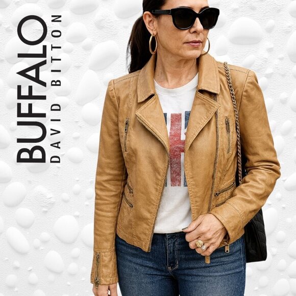 Buffalo David Bitton Jackets & Blazers - BUFFALO David Bitton Faux Leather Jacket – Size Large